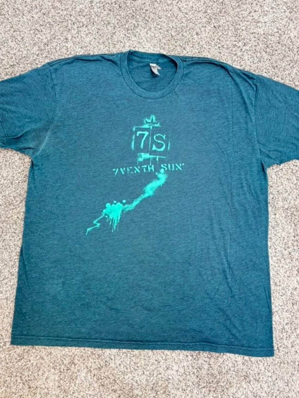 Seventh Sun Graphic Tee Alternative Apparel 2XL Blue